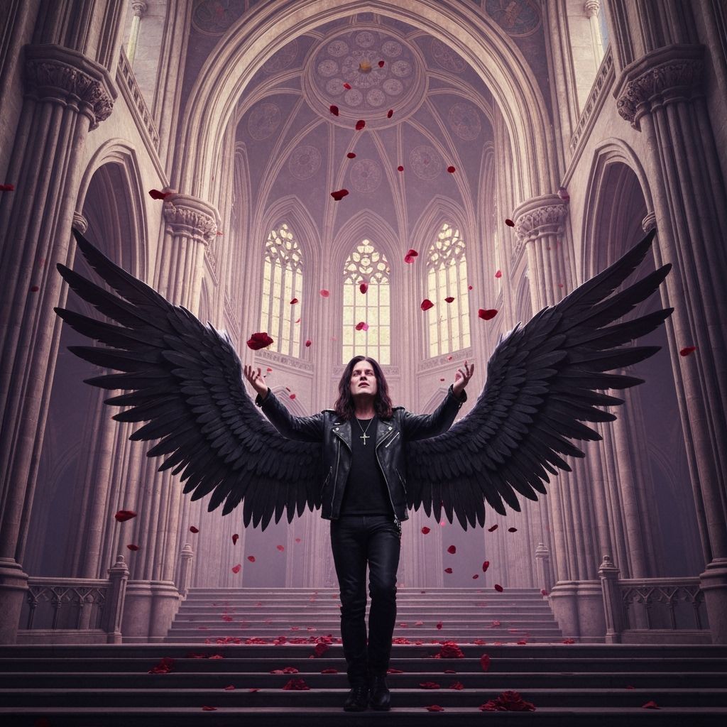 Ozzy Osbourne Farewell in Gothic Art Nouveau Style