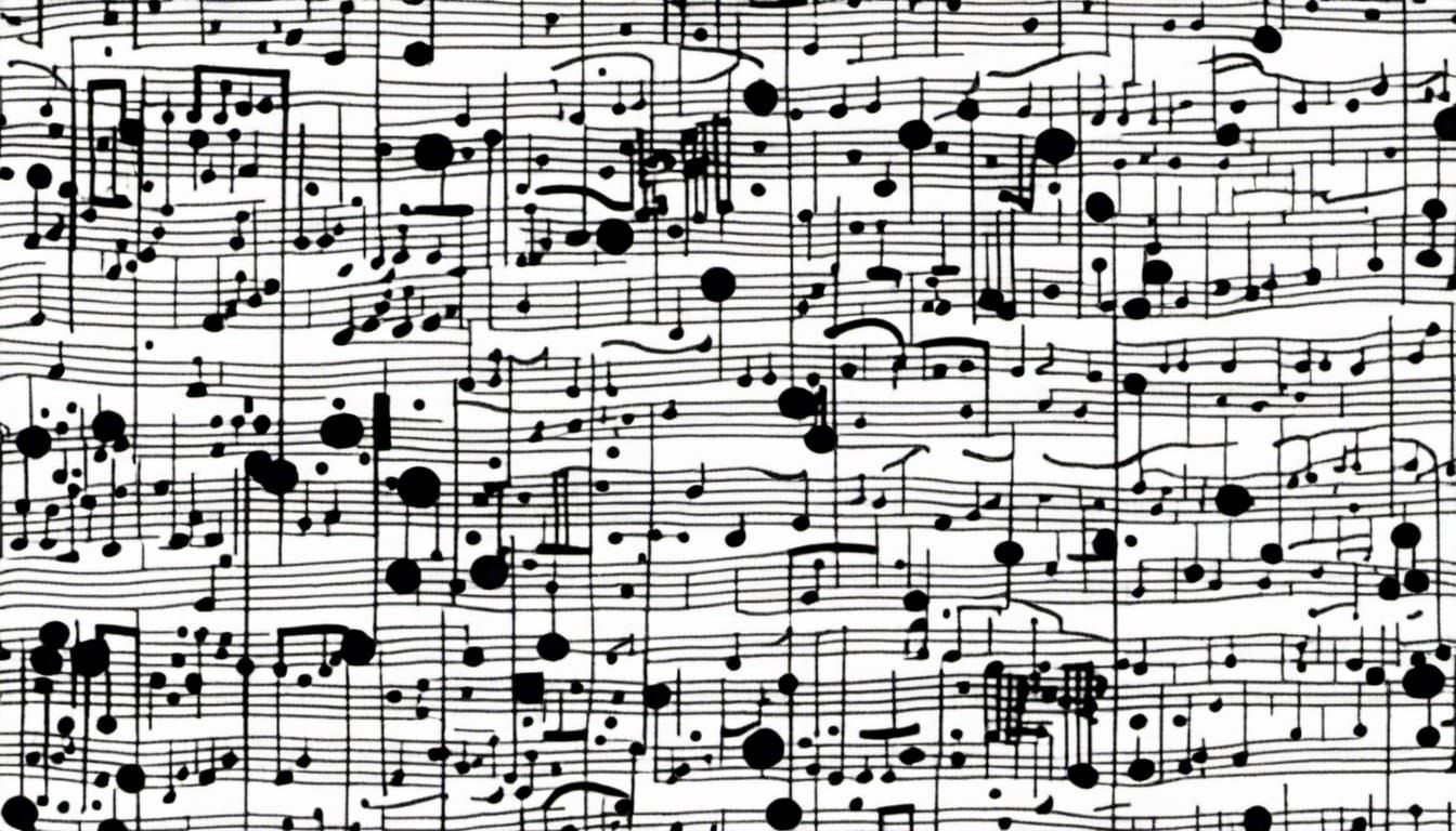 Experimental Graphic Music Notation with Rhythmic Layers