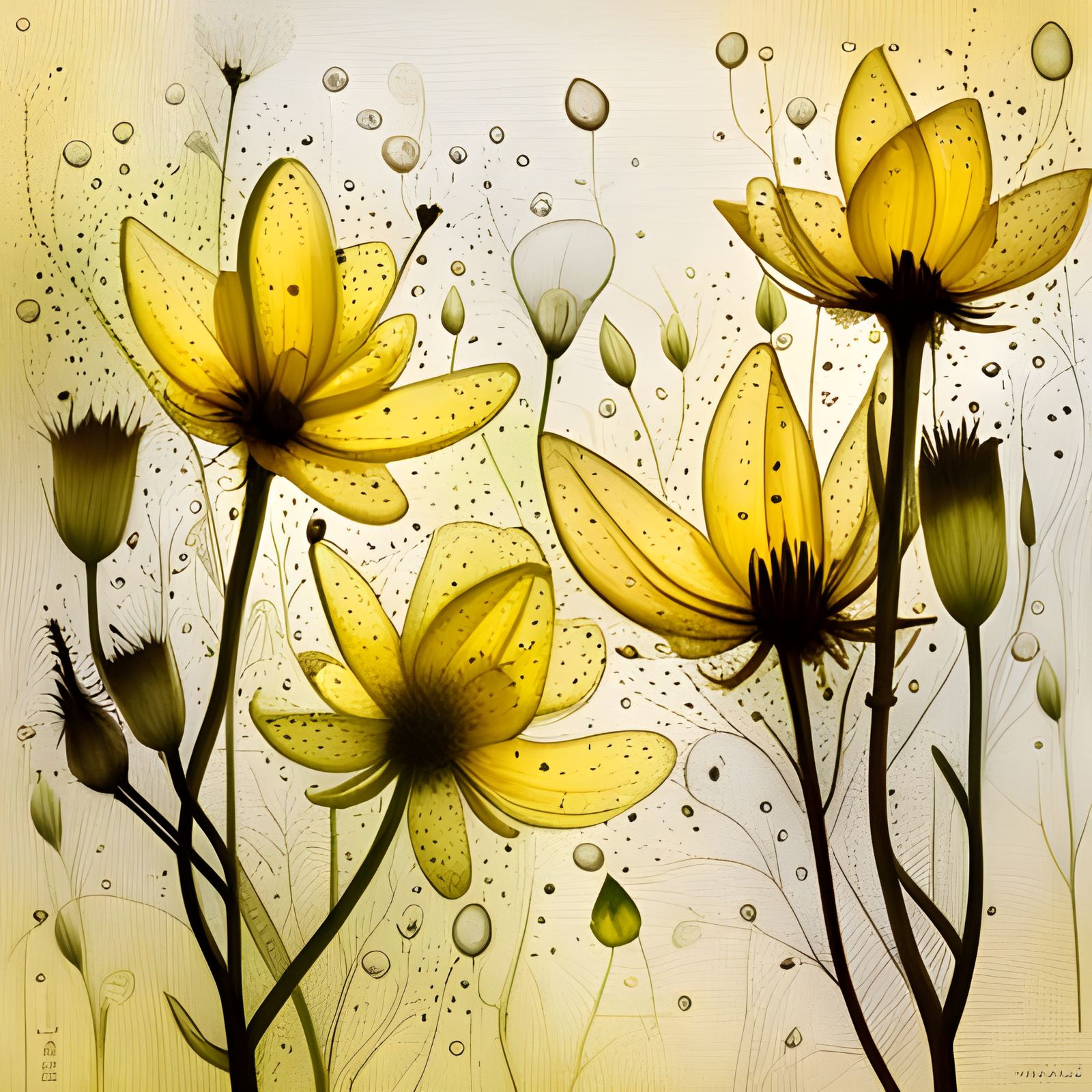 The delicate beauty of flowers