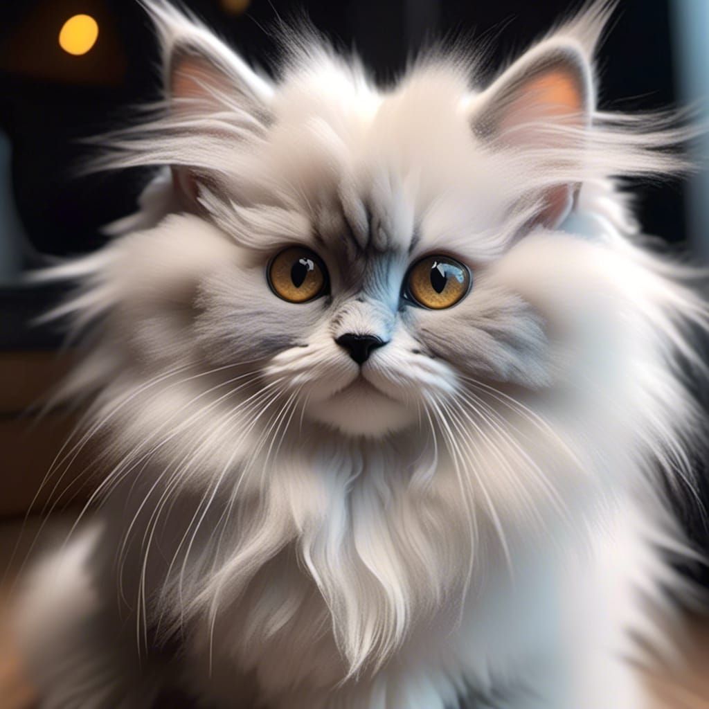 Extremely Floofy Kitten