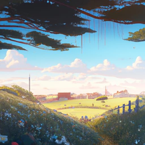 Anime Landscape Inspired by Studio Ghibli