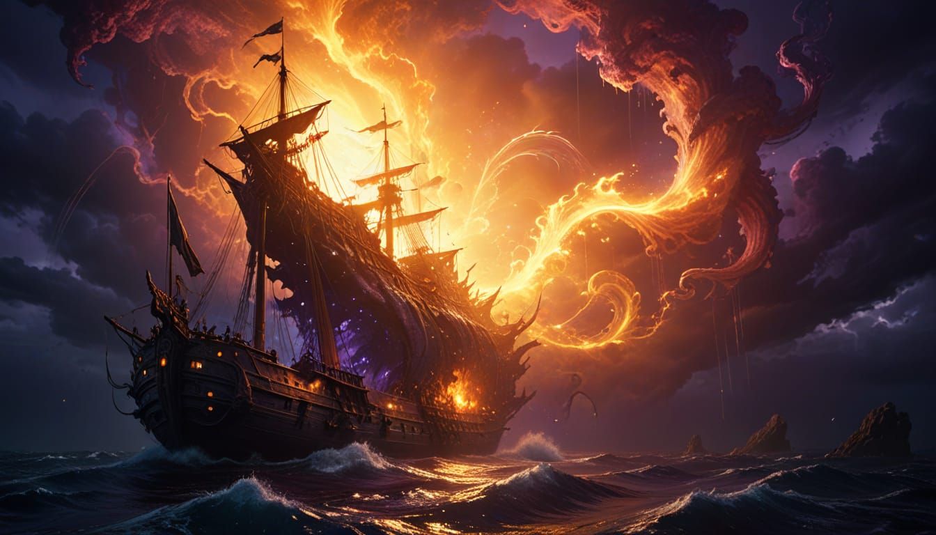 Mystical Sea Beast Emerges from the Depths