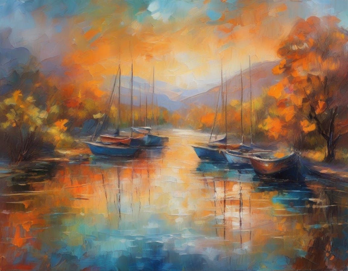 Sydney Harbour in 1858: A Dramatic Oil Painting