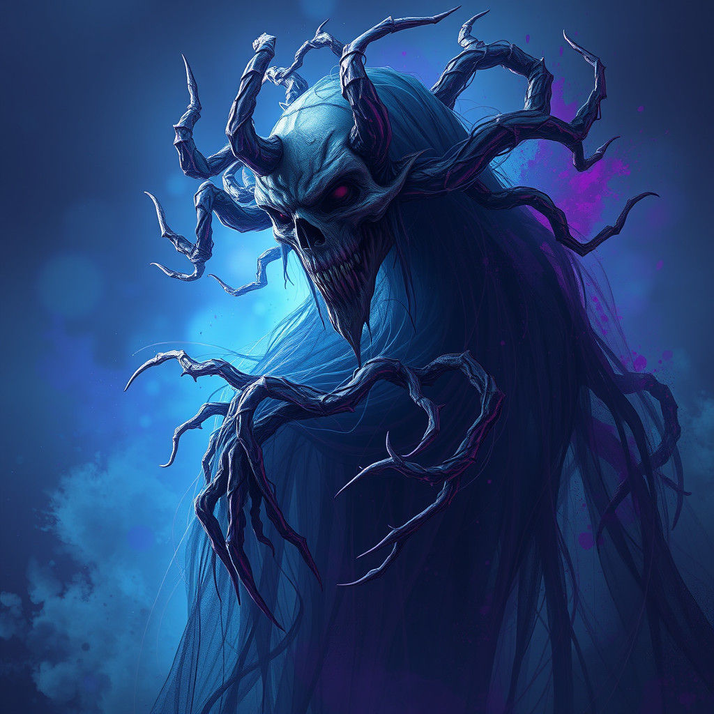 Ethereal Specter in Dark Fantasy Style