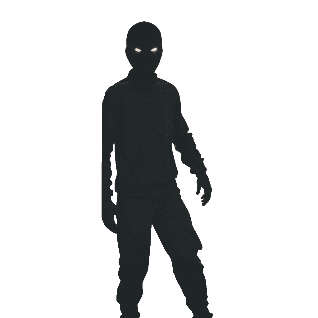 Sinister Shadow Figure Lurking in Bedroom