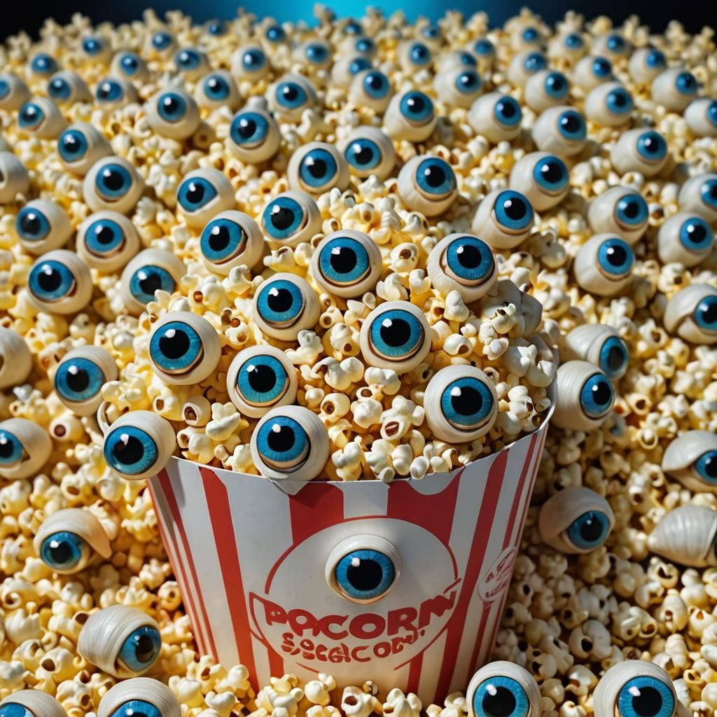 Funny Snail Eyes Popcorn Package in 3D Movie