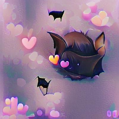 Adorable Cartoon Bat Illustration