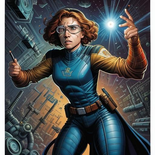 Blinded by Science: Comic Book Art Illustration