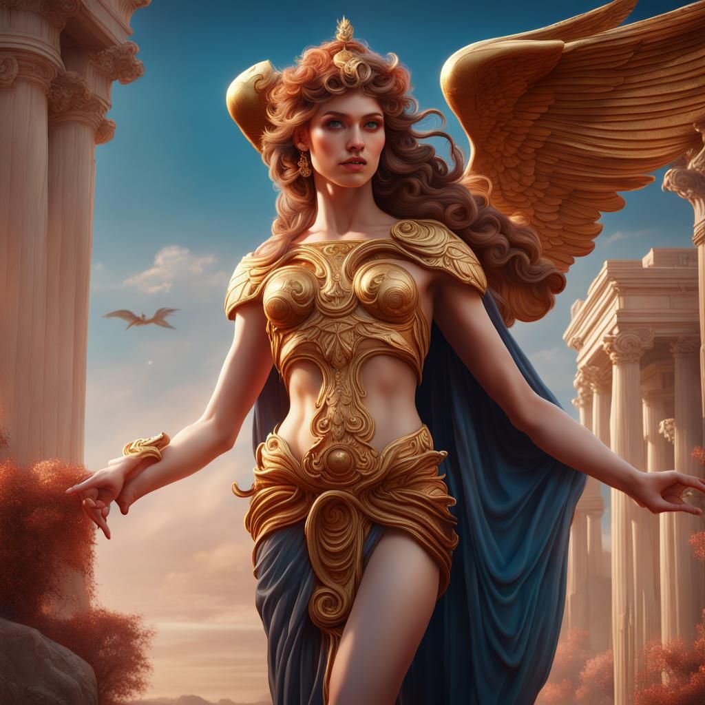 Aphrodite and Hermes: Fantasy Concept Art