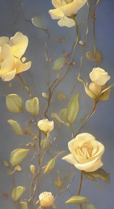 Bioluminescent Botanical Art on Floor Lamp