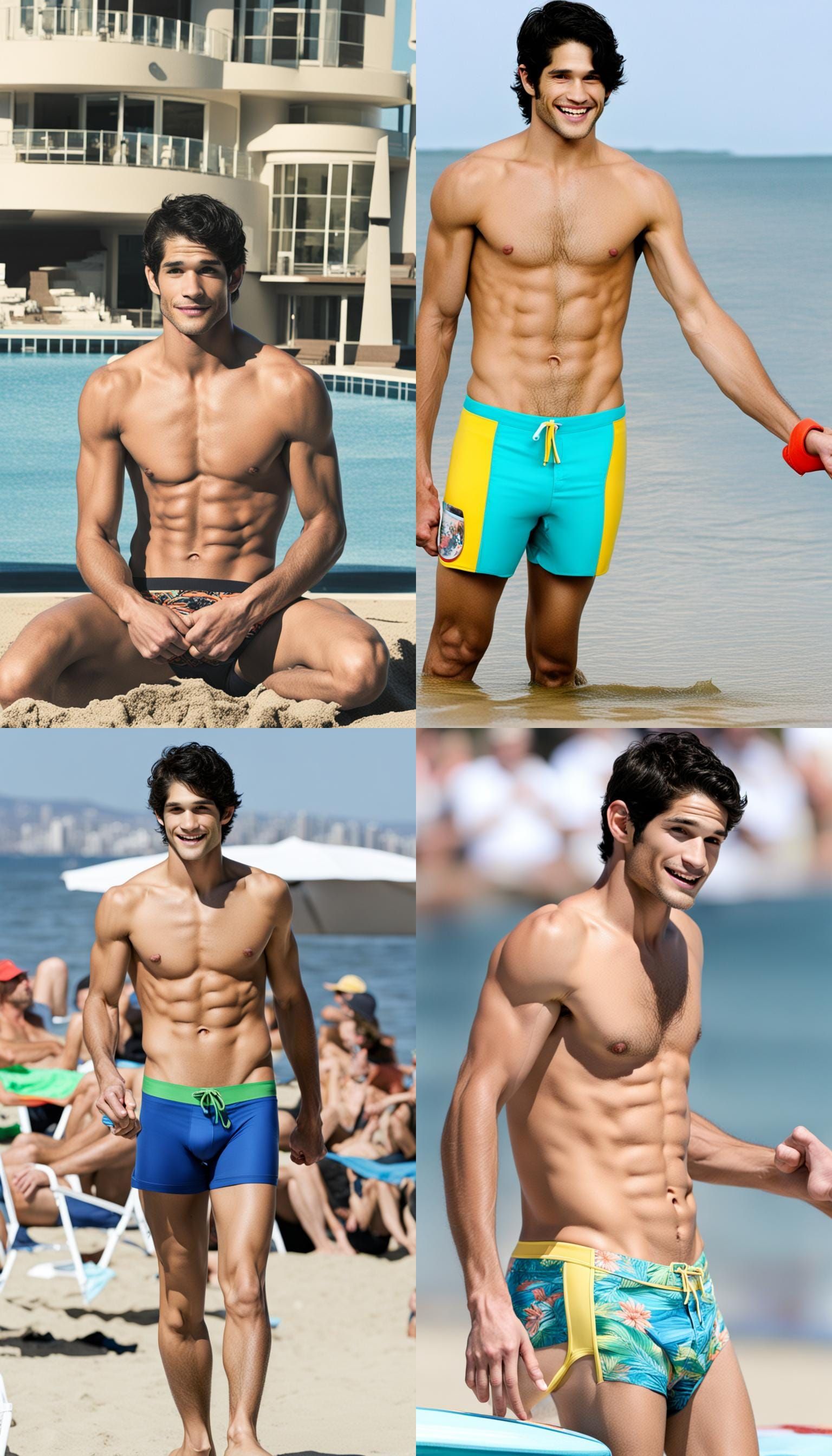 Tyler Posey in Speedos: AI Generated Image