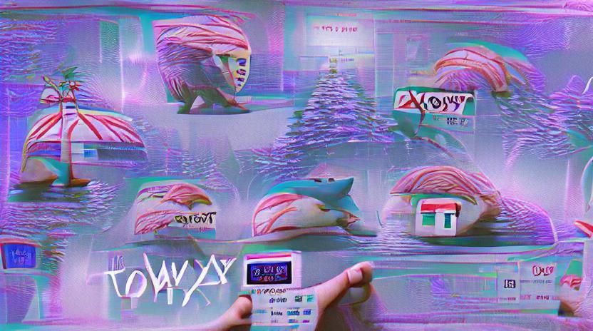 Neon Tokyo Nightscape in Cyberpunk Style