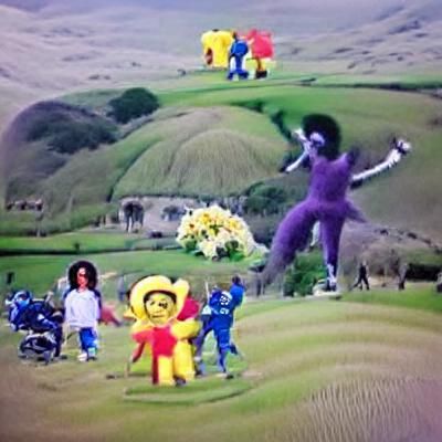 Michael Jackson and Teletubbies Island Dance