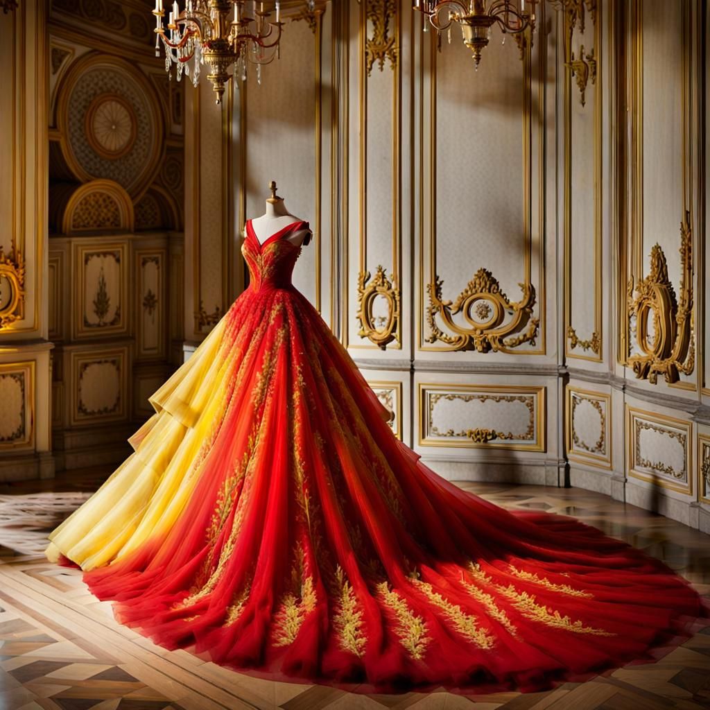 Spectacular Ombre Wedding Dress in Graffiti Art Style