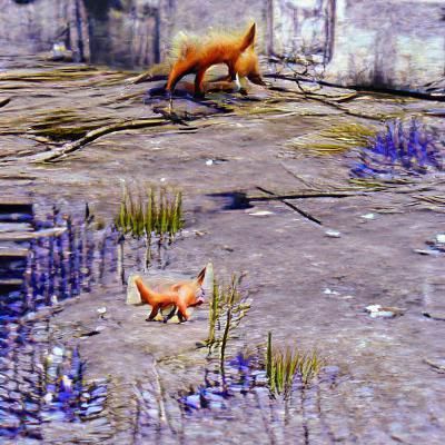 Lonely Abandoned Fox