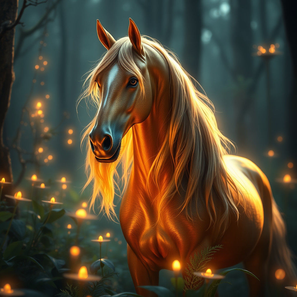 Centaur in Mystical Forest: Dreamlike Digital Art
