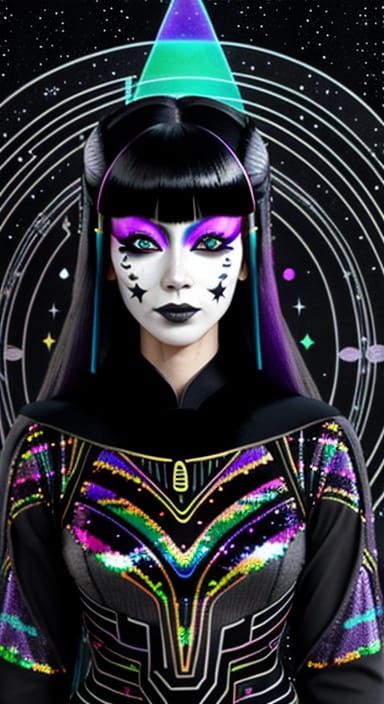 Gothic Lady in Perfect Symmetry