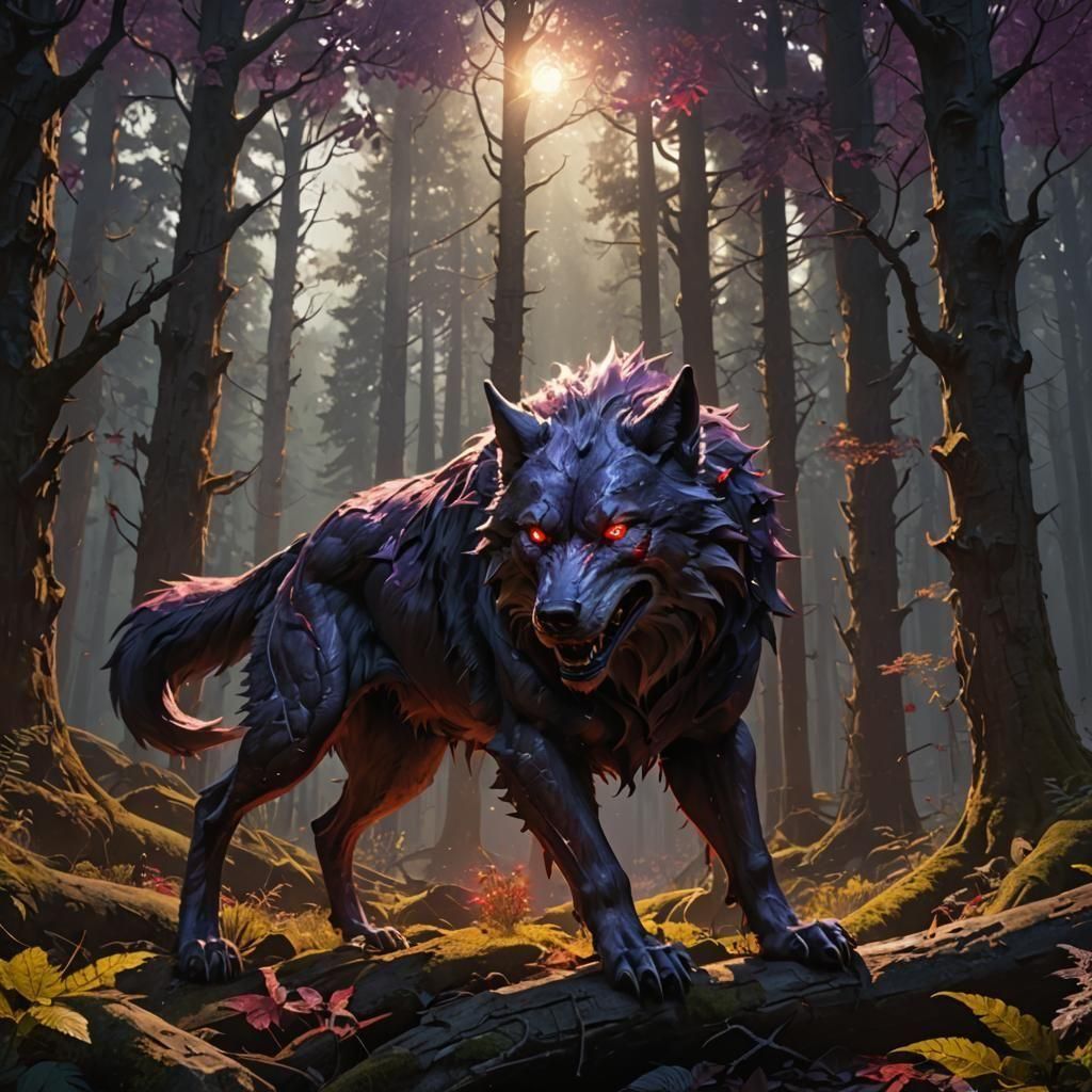 Moss Stone Creature: Detailed Matte Painting