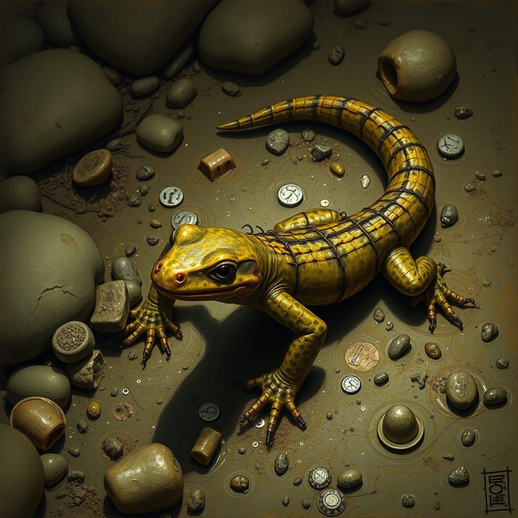 Salamanders in a Desiccated Landscape