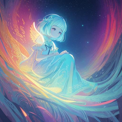 Divine Feminine God in Pixar-Style 3D Digital Art