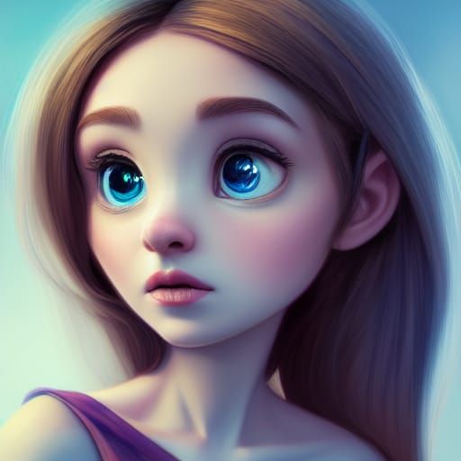 Dark Fantasy Portrait in 3D Digital Art Style