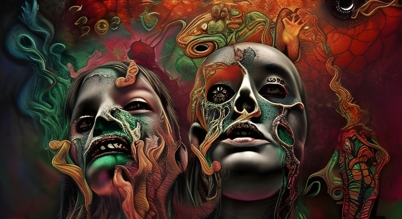 Psychedelic Horror Art: It's All In Your Head