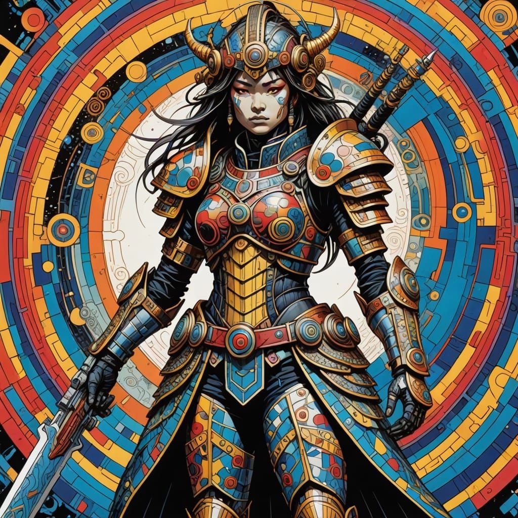 Moebius Warrior in Hypnospiral Armor