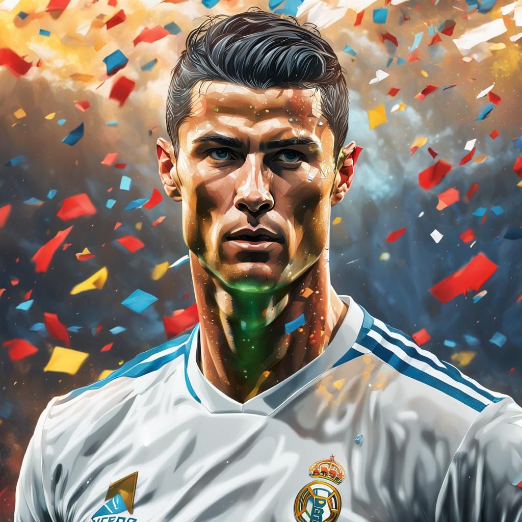 Cristiano Ronaldo Scores: Hyperrealistic 8k Portrait