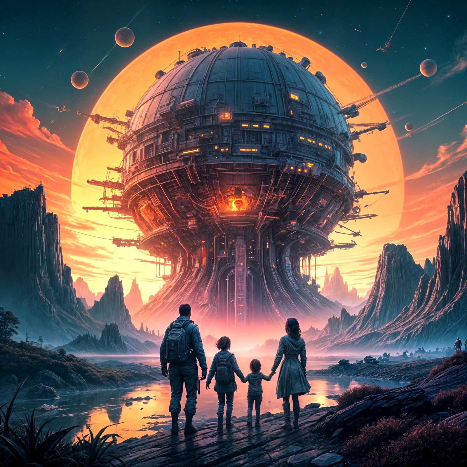 Family Reunion in Nuclear Fantasy Landscape