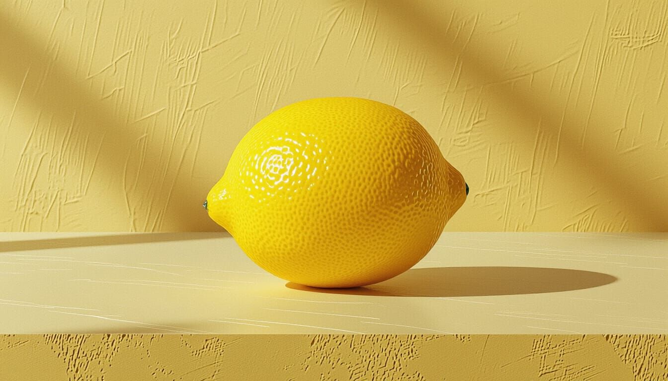 Lemon on a table.