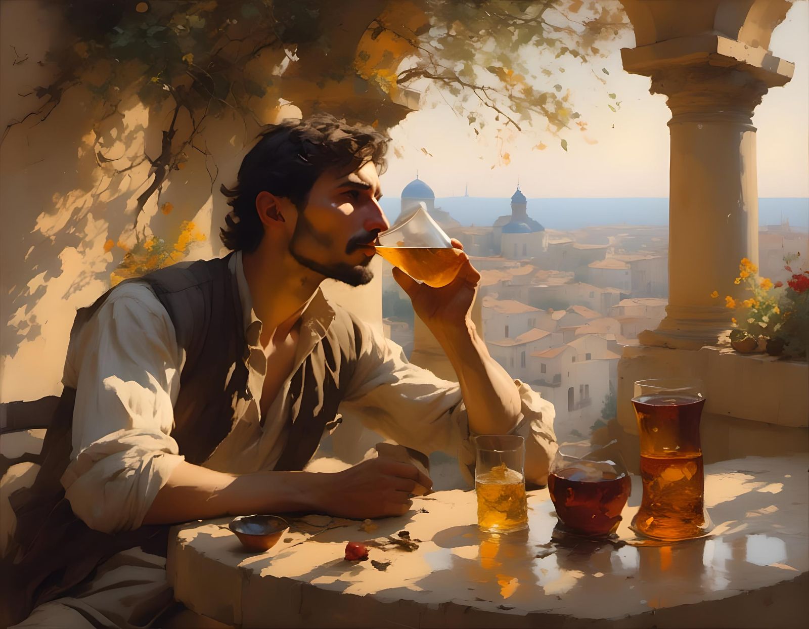 "Je l'ai perdue...A quoi bon boire jusqu'à l'ivresse!"