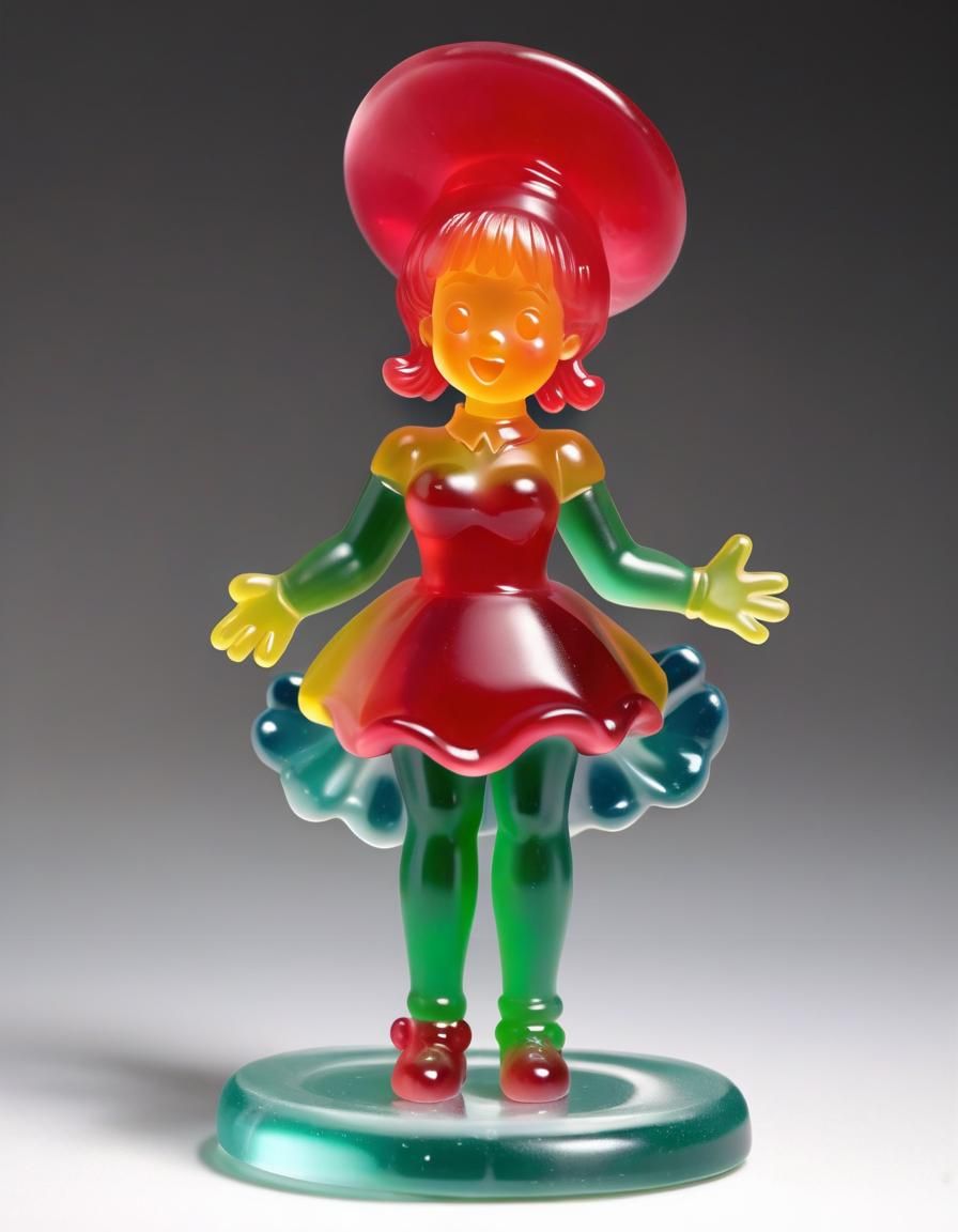 Gummy Candy Woman Figurine: Edible Art