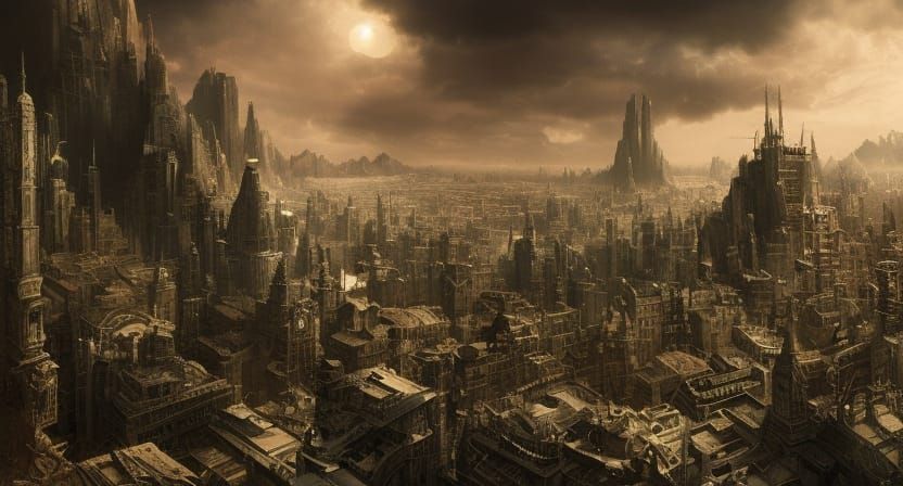 Dramatic Comic Book Style Digital Matte Painting