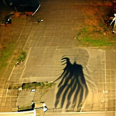Giant Shadow Monster: A Dark Omen