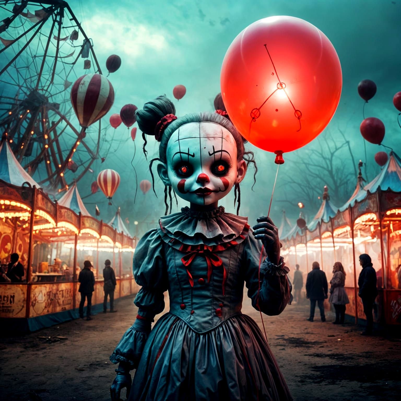 Cursed Carnival Little Girl with Balloon