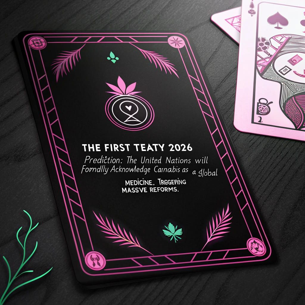 Black Tarot Card Predicting Cannabis Reform in 2026