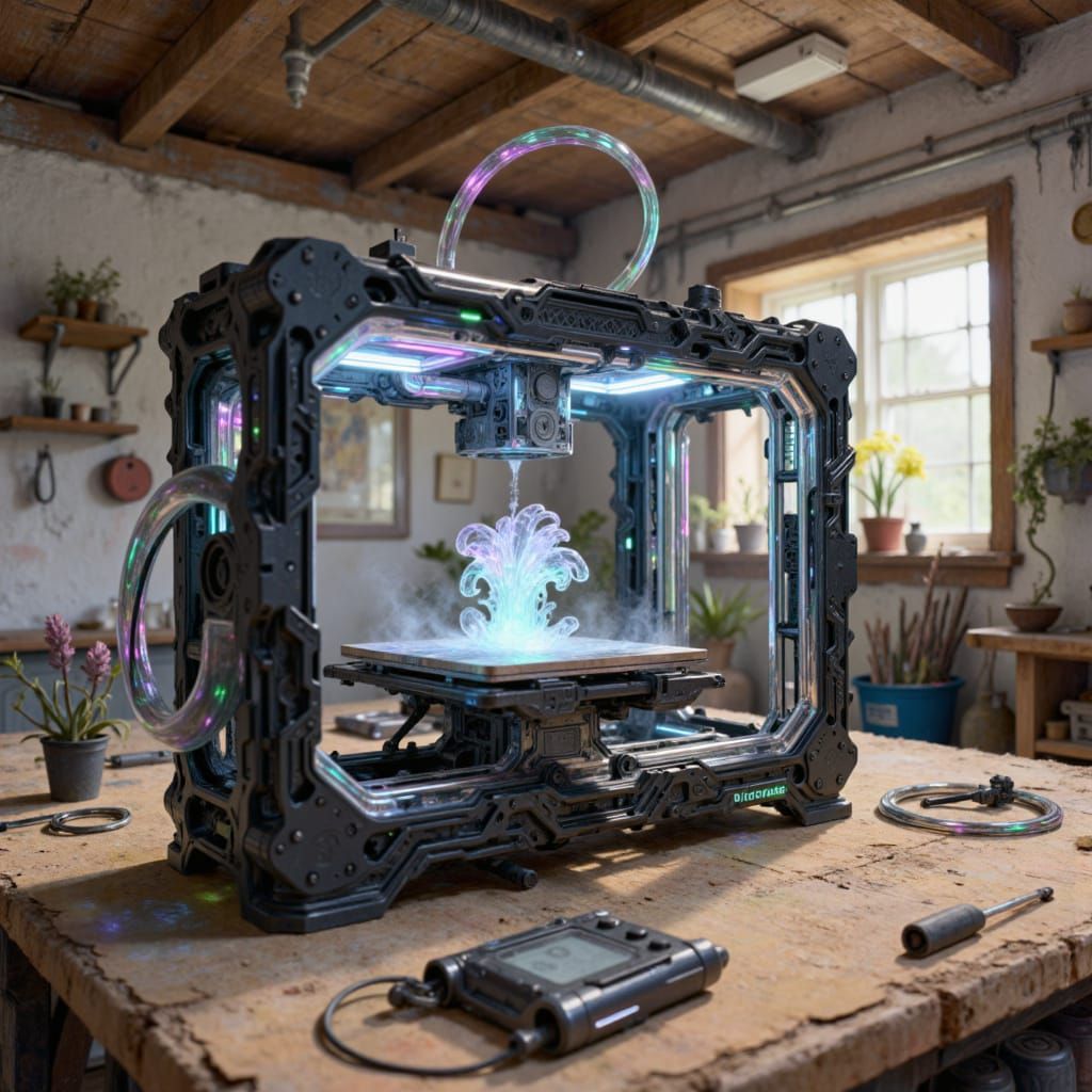 Husqvarna 3D Printer Design in Garage