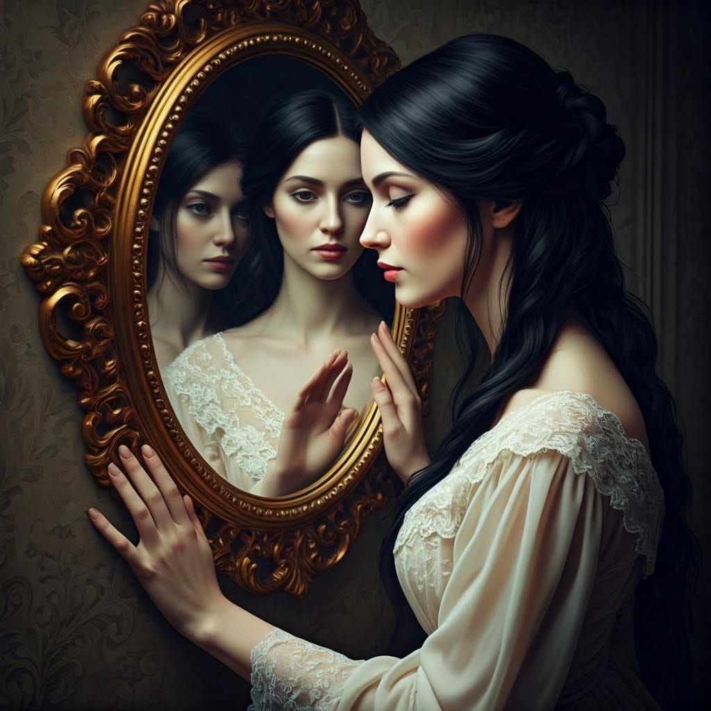 Infinite Reflections: Surreal Tunnel of Beauty