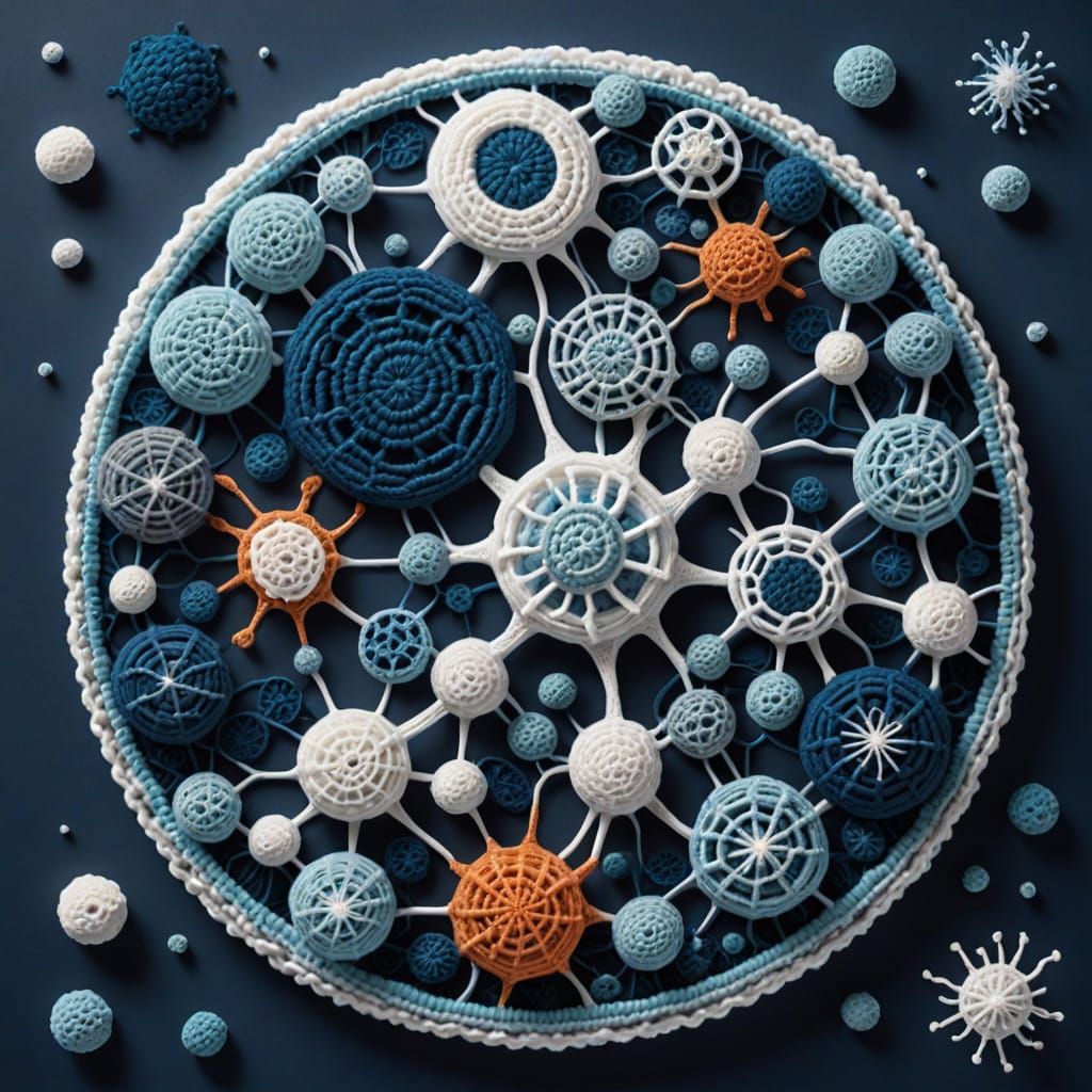 crocheted winter amoeba