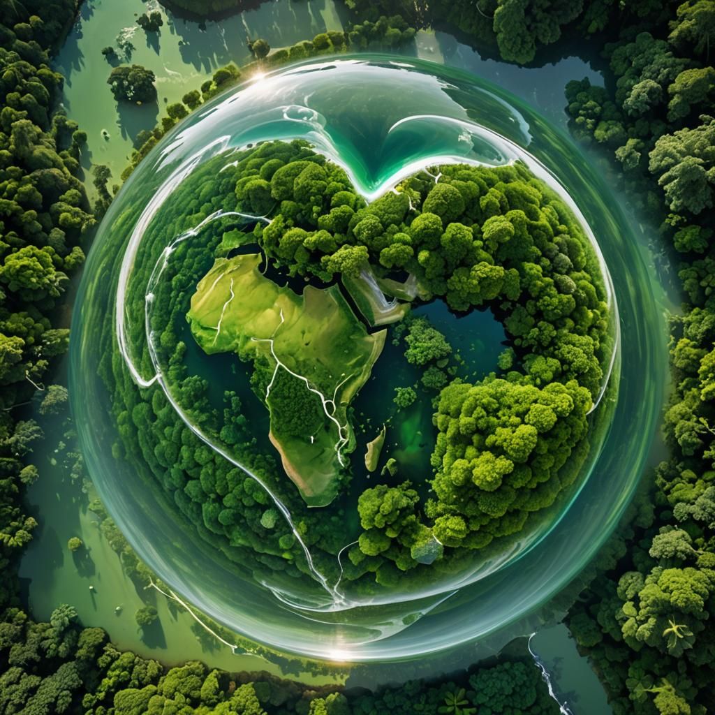 Earth Day: Interconnected Life in a Green Heart