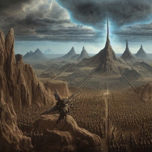 Ancient Tribes Battle Future Machine: Hyperdetailed Concept ...