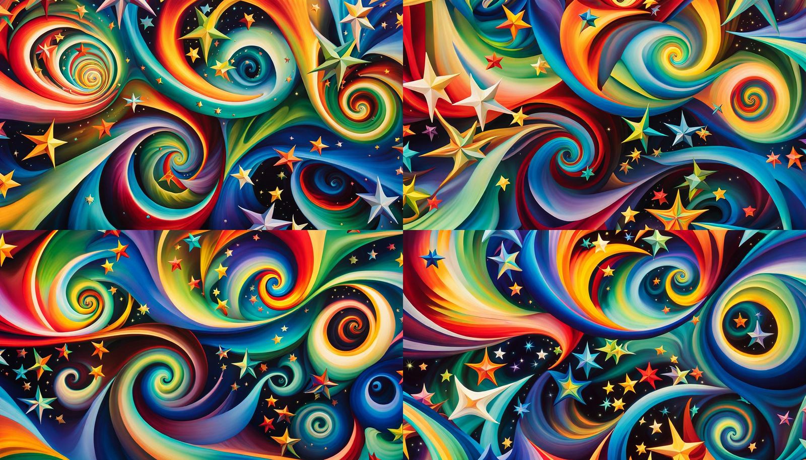 Abstract Star Cluster Formation in Impasto Style