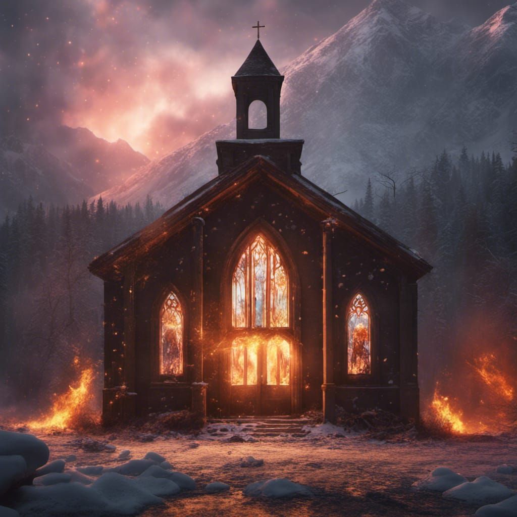 Sunset Shimmer in Abandoned Alaskan Church