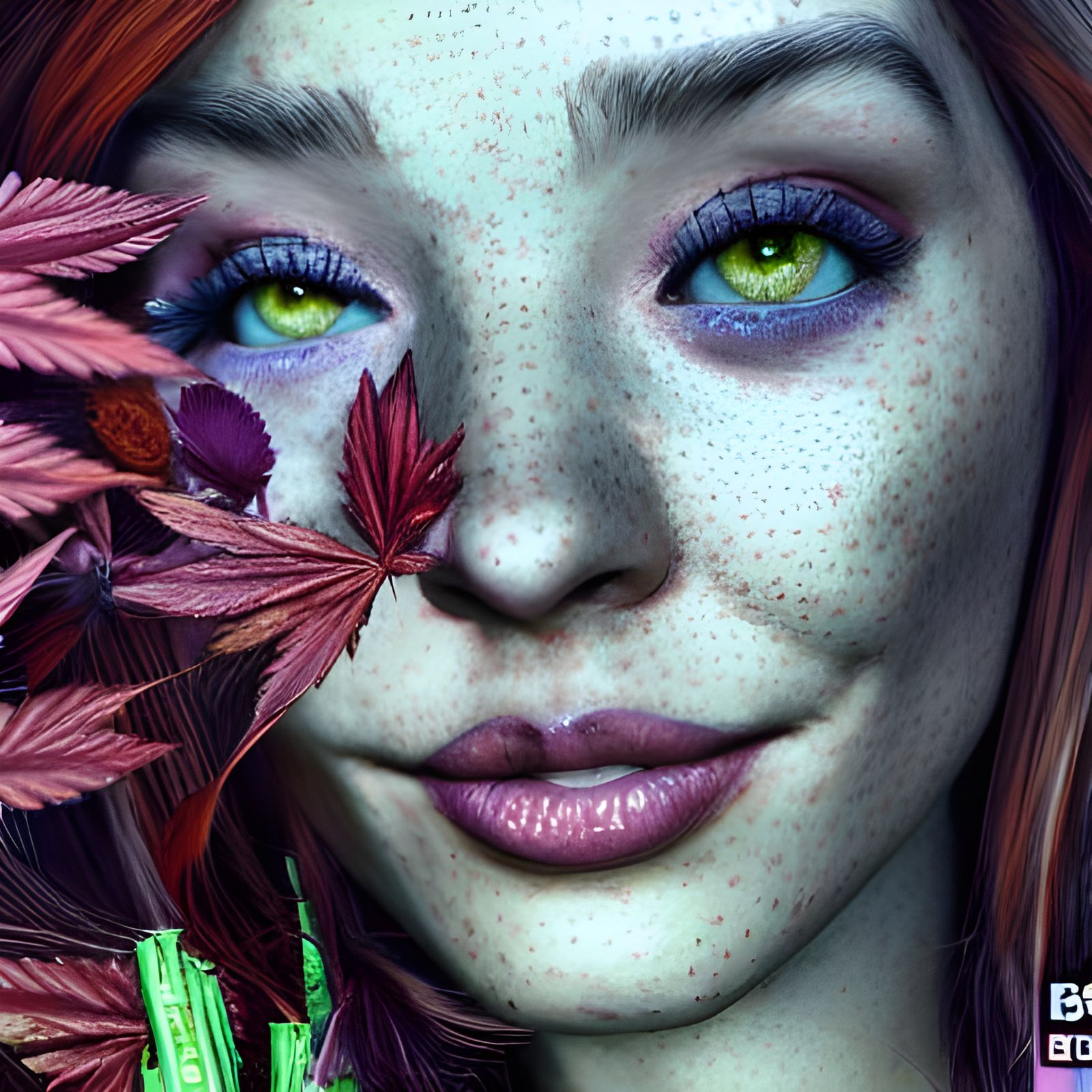 Detailed Portrait of a Serene Woman in Hyperrealism