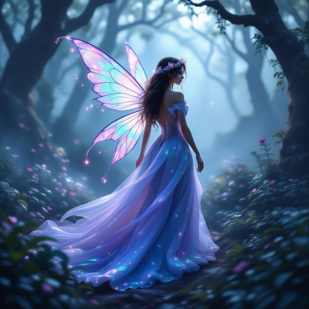 Amethyst Fairy in Enchanting Jewel Forest