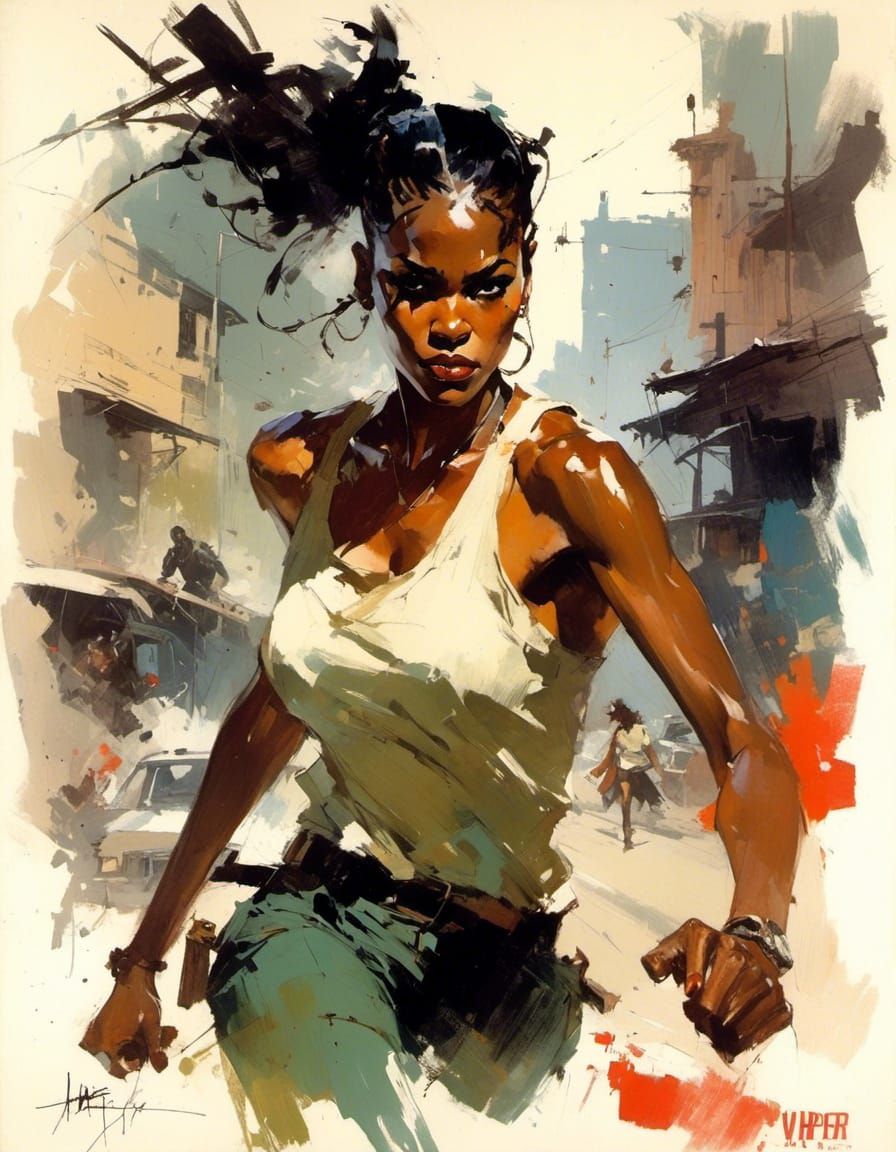 Viper: Assassin in Sin City, Frank Miller Style