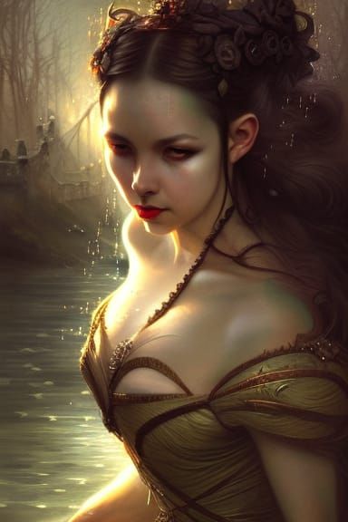 Dark Fantasy Portrait of a Sinister Queen