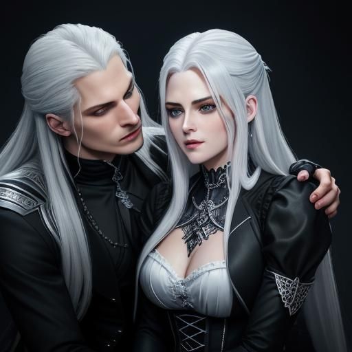Grayfia Lucifuge and Vergil Sparda Kissing