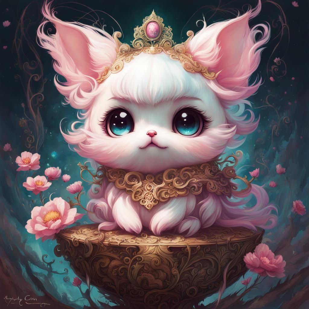Adorable Chibi Jigglypuff Ghost Portrait