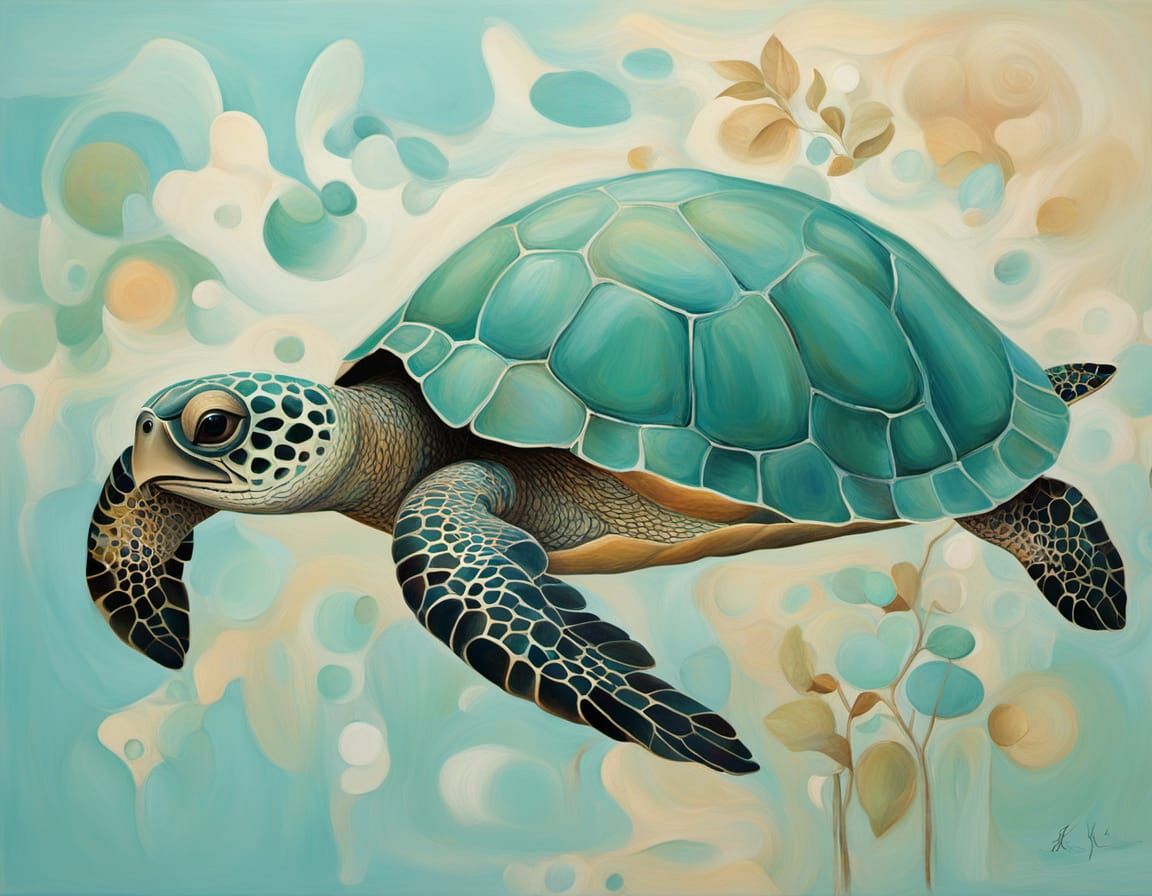 Surreal Abstract Painting of Tacha Hemlock